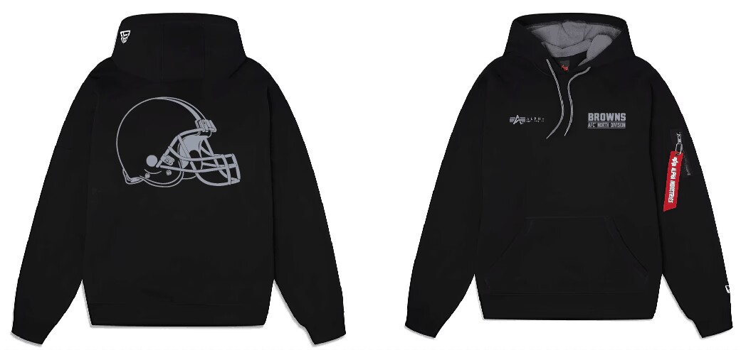 Men Cleveland Browns 2024 Nike NFL black hoodie->nfl t-shirts->Sports Accessory